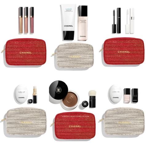 chanel skin care gift set|chanel tweed makeup gift set.